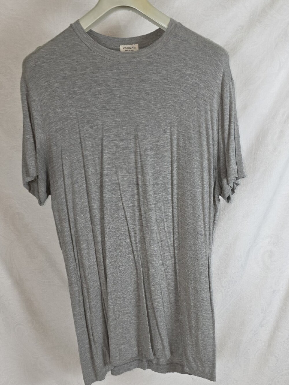 Vestimenta Armani Sz 50 XL Men's Short Sleeve Crew Neck T-Shirt — Heather Gray